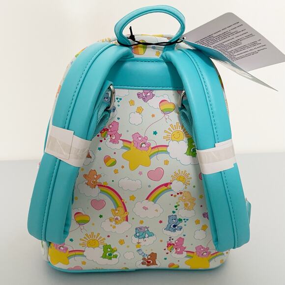 Loungefly Care Bears Special 40th Anniversary Rainbow Backpack NWT - Picture 4 of 10